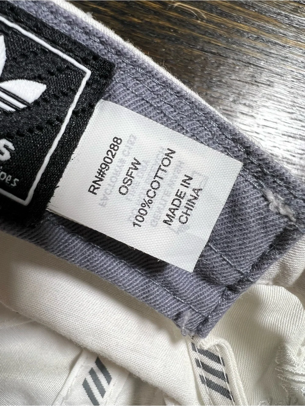 Adidas Solid White Classic Logo Casual Hat OSFW